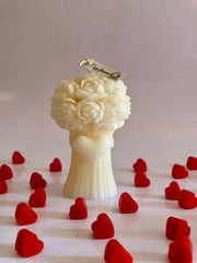 Blooming Heart Bouquet Candle