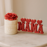 worlds best Mamá candle set