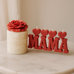 worlds best Mamá candle set