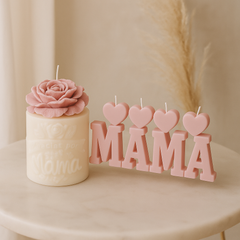 worlds best Mamá candle set