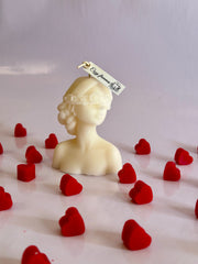 Floral Blindfold lady Candle