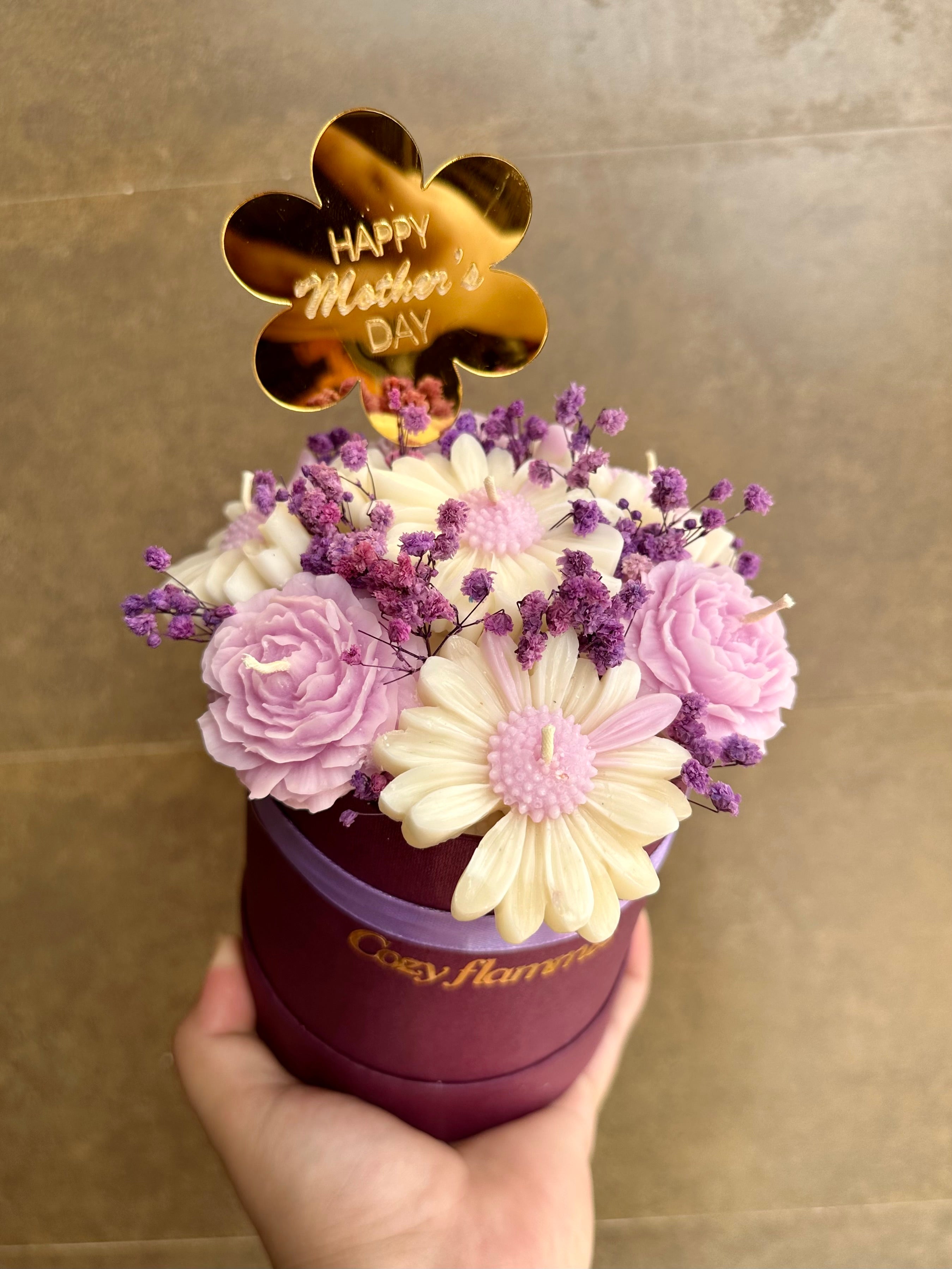 Mothers day candle bouquet