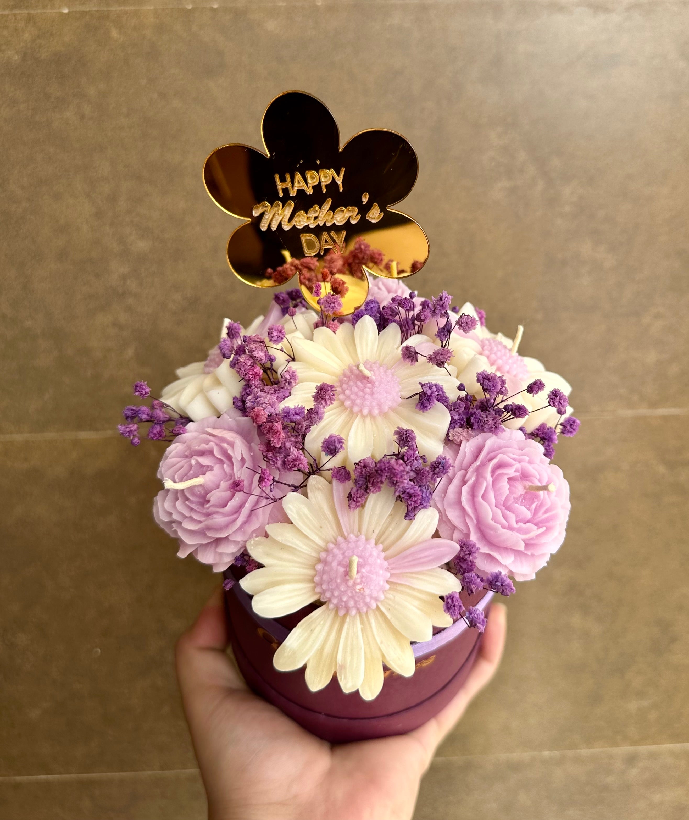 Mothers day candle bouquet