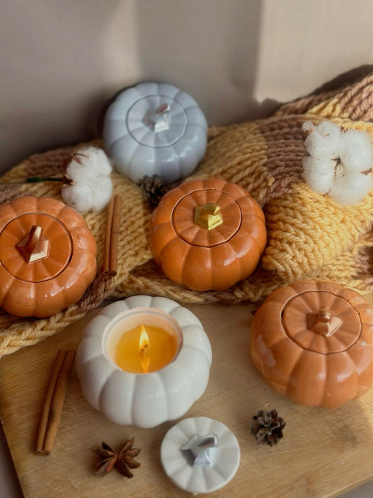 Pumpkin Pebble Pot