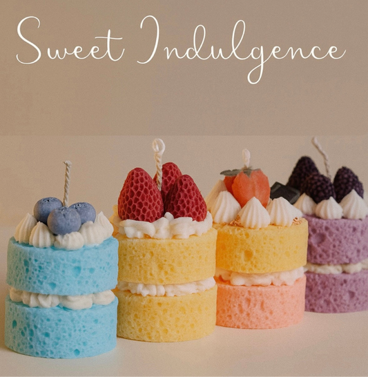 Sweet Indulgence Sponge Cake Candle