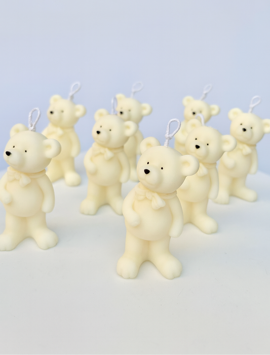 Bowtie Bears Candle