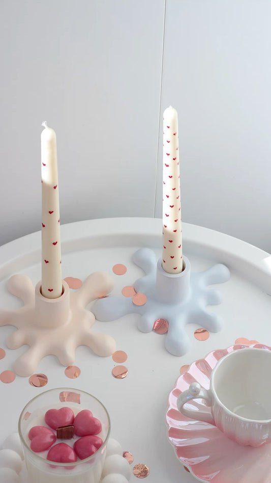 Dew drop candle holder